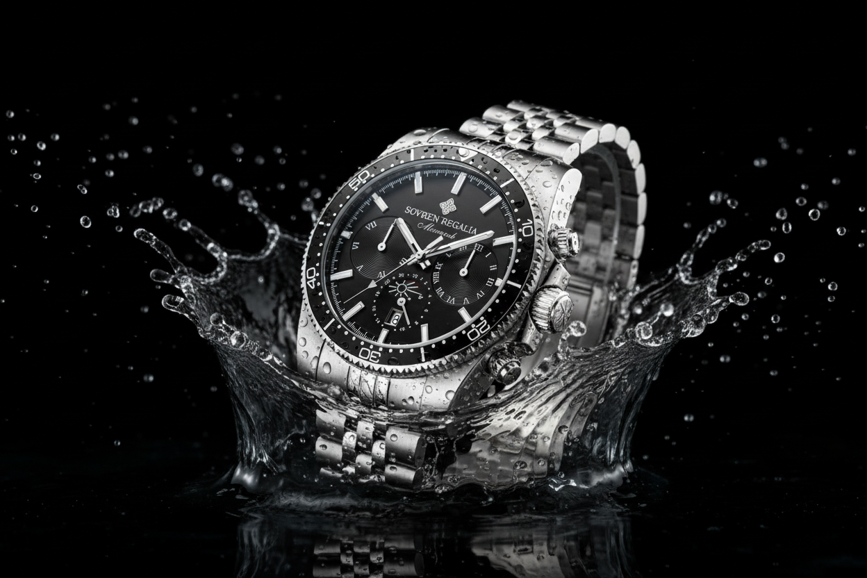 Water splash dynamic shot